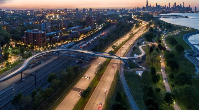 41st street and Lake Shore Drive Pedestrian Bridge