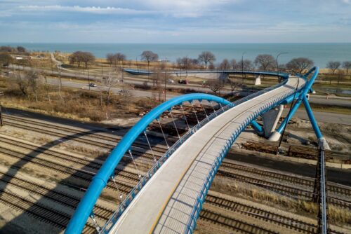 41st street and Lake Shore Drive Pedestrian Bridge