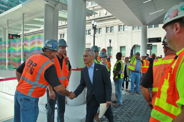 Union Station Transit Center Holds Grand Opening